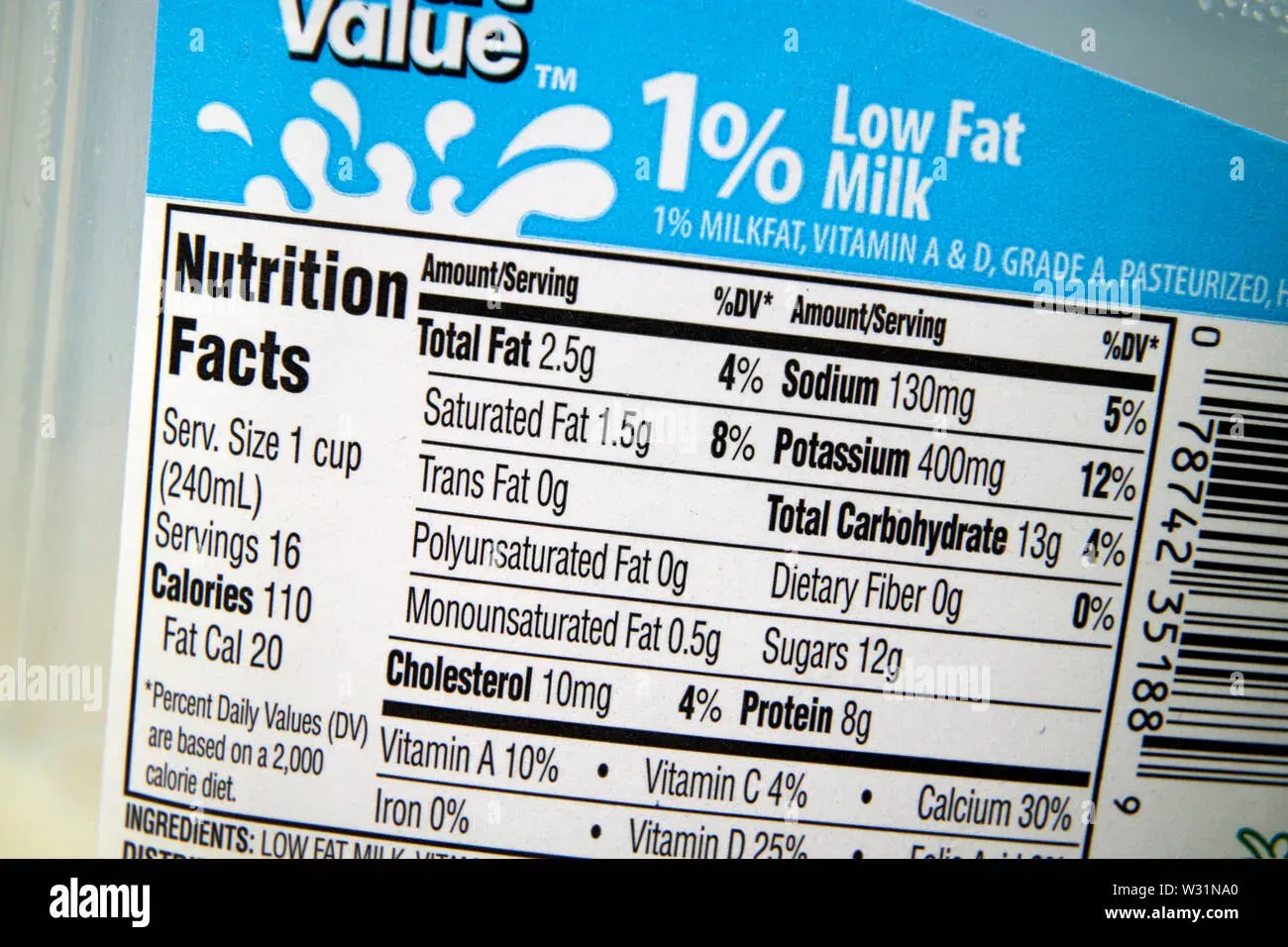 Breaking Down Low Fat 1 Milk Nutritional Information: Calories, Protein, and Fat