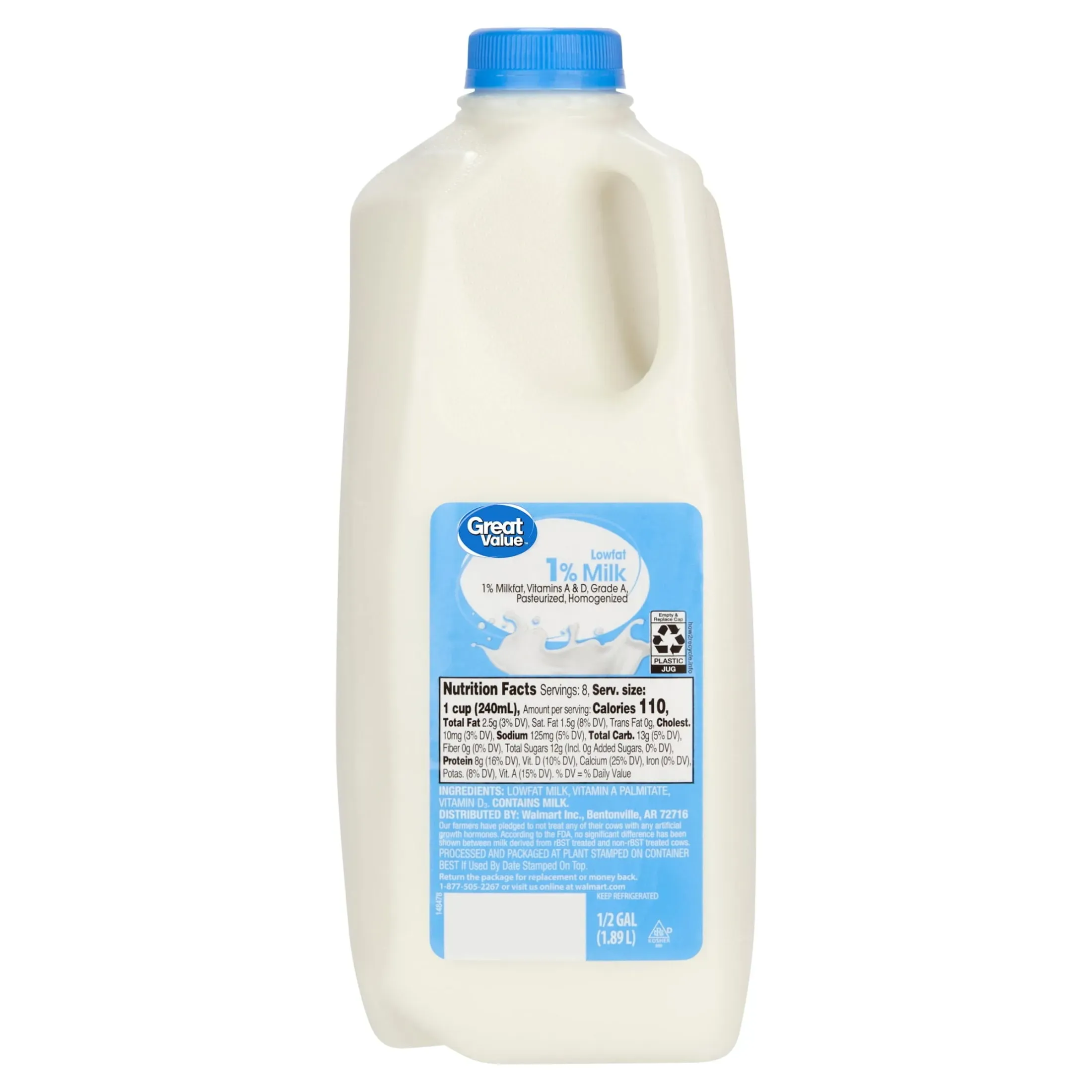 Breaking Down the Nutrition in Great Value Low Fat Milk