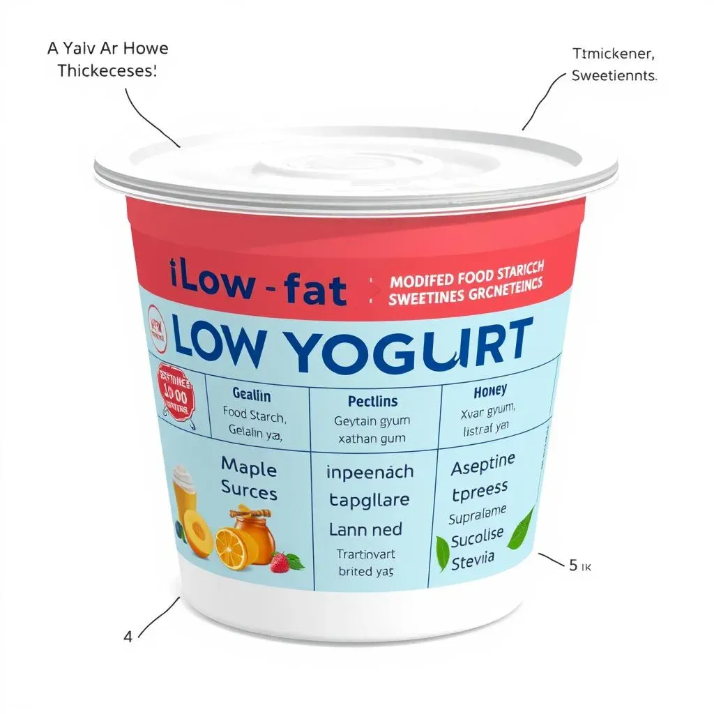 Common Additives in Low Fat Yogurt: Thickeners and Sweeteners