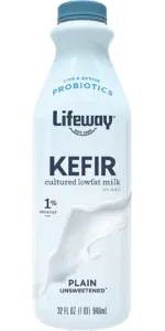 Comparing Kefir Cultured Low Fat Milk to Other Dairy Options