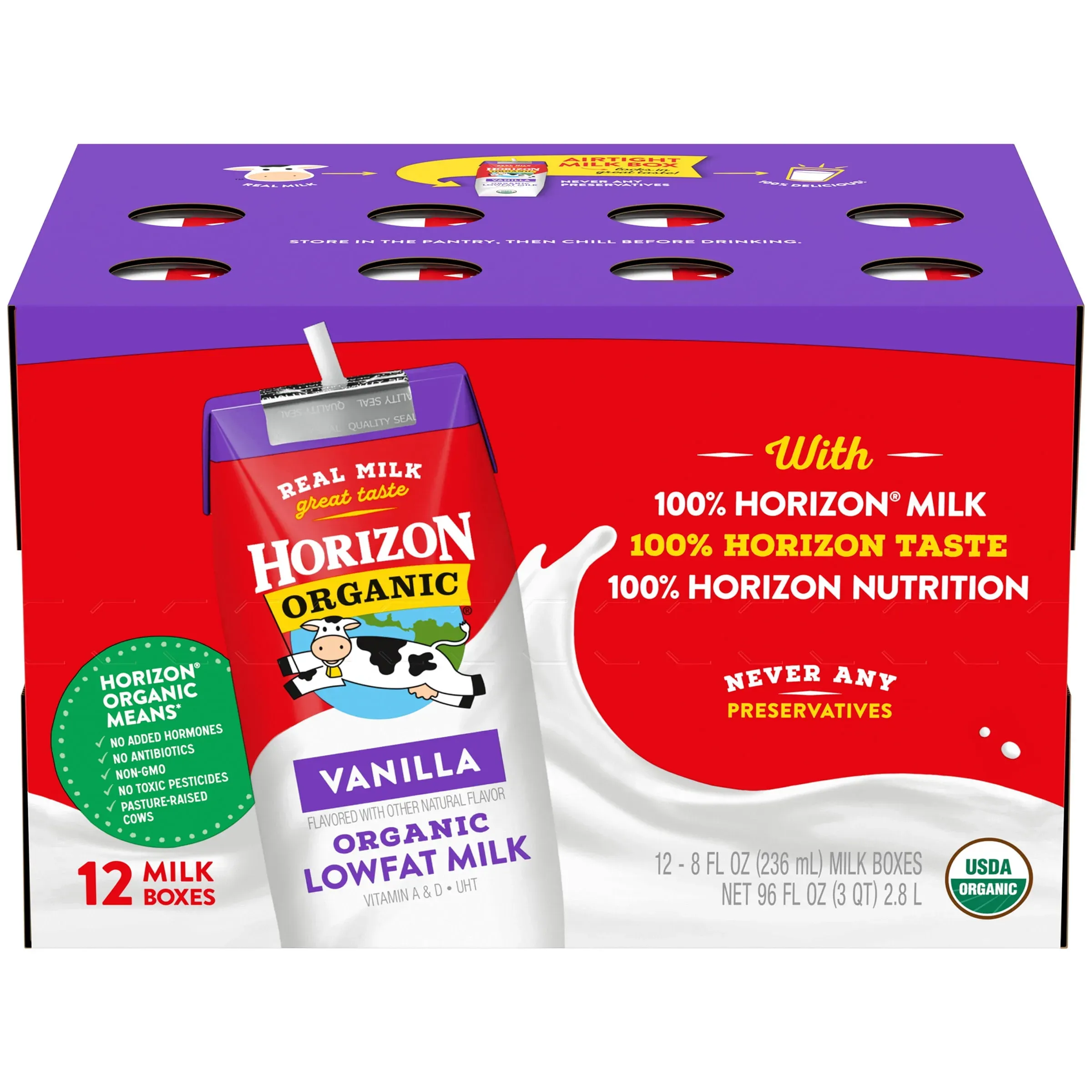 Discovering the Horizon Low Fat Milk Box
