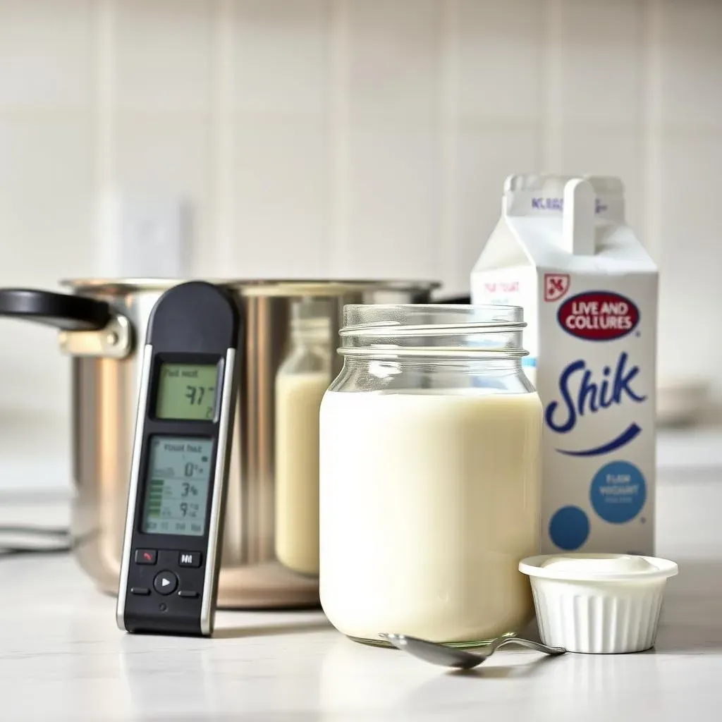 Essential Equipment and Ingredients for Homemade Low Fat Yogurt