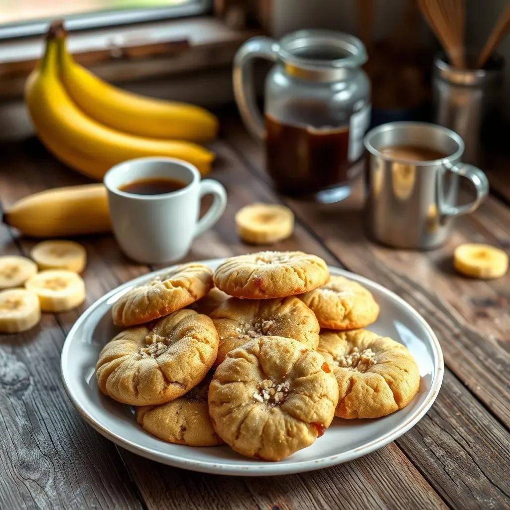 Amazing Low Fat Banana Cookies: 3 Ingredients Only!