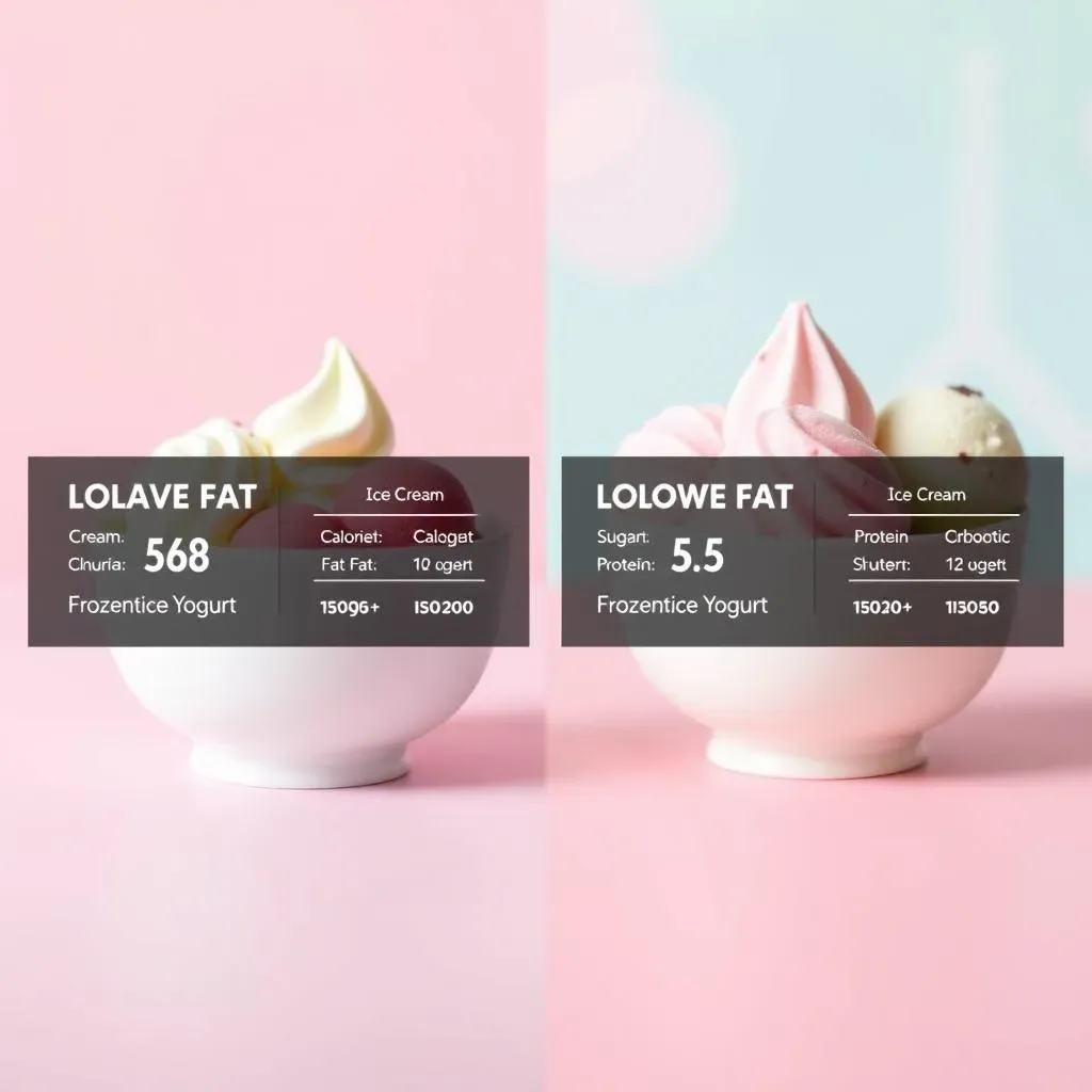 Low Fat Frozen Yogurt vs. Ice Cream: Understanding the Nutritional Differences