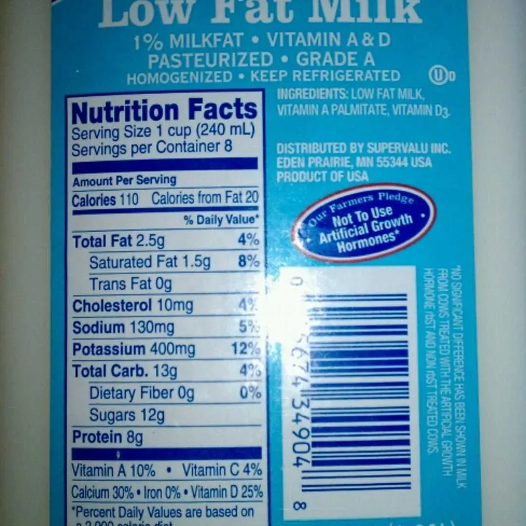 Low Fat Milk Calories and Your Health Goals
