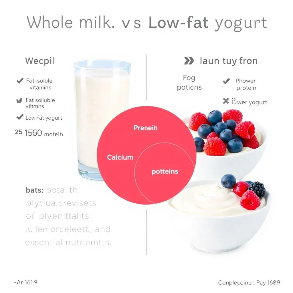 Nutritional Showdown: Comparing Whole Milk and Low Fat Yogurt