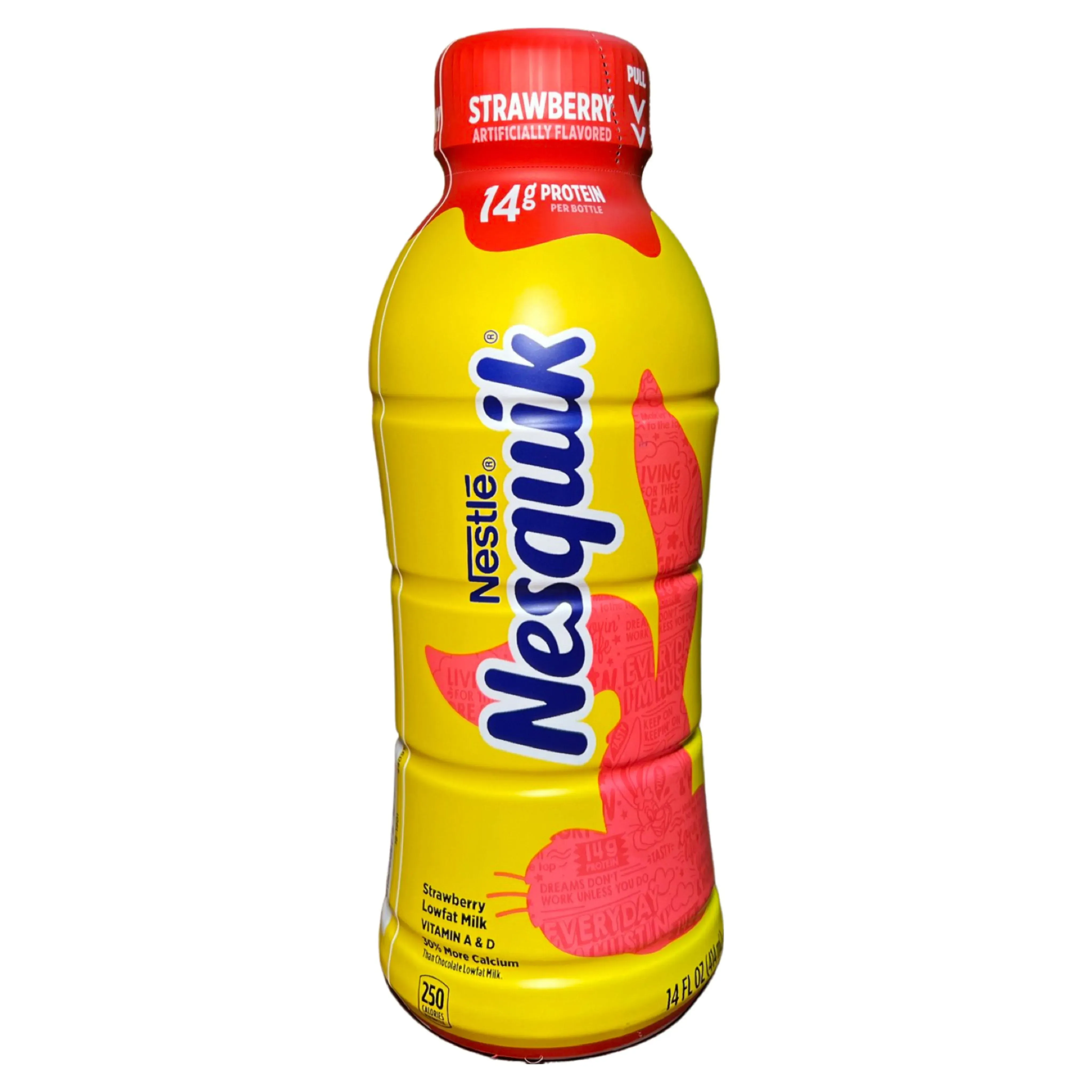 What's the deal with strawberry low fat milk?